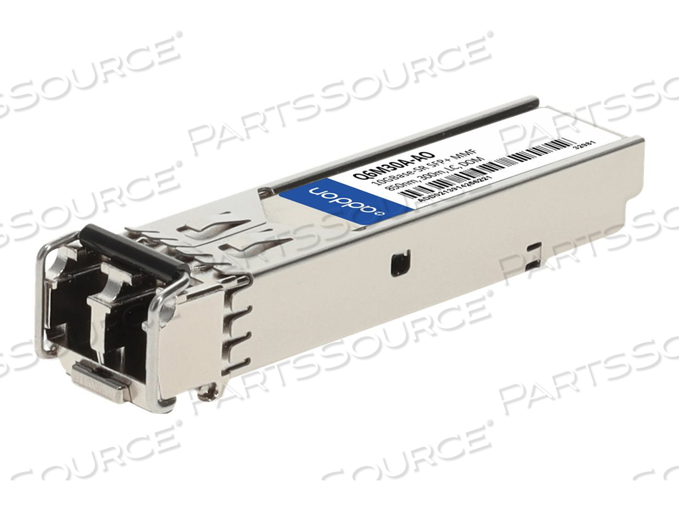 ADDON, SFP+ TRANSCEIVER MODULE (EQUIVALENT TO: HP Q6M30A), 10 GIGE, 10GBASE-SR, LC MULTI-MODE, UP TO 984 FT, 850 NM, TAA COMPLIANT by ADDON ADDON, SFP+ TRANSCEIVER MODULE (EQUIVALENT TO: HP Q6M30A), 10 GIGE, 10GBASE-SR, LC MULTI-MODE, UP TO 984 FT, 850 NM, TAA COMPLIANT by ADDON