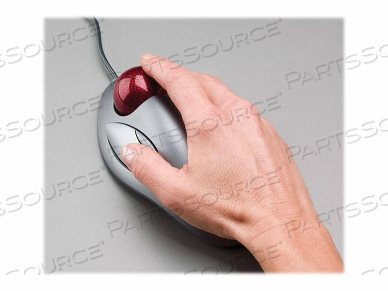 6.5 X 3.4 X 1.7IN GRAY/RED 2 BUTTONS MARBLE MOUSE 