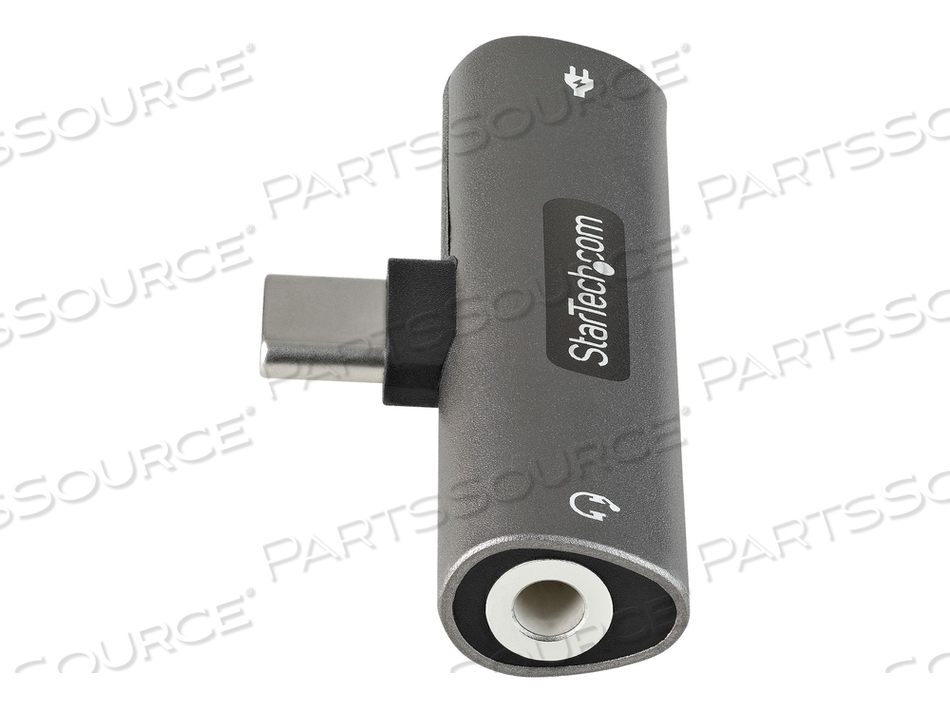 USB C AUDIO & CHARGE ADAPTER, USB-C AUDIO ADAPTER W/ 3.5MM TRRS HEADPHONE/HEADSET JACK AND 60W USB TYPE-C POWER DELIVERY PASS-THROUGH CHARGE by StarTech.com Ltd. USB C AUDIO & CHARGE ADAPTER, USB-C AUDIO ADAPTER W/ 3.5MM TRRS HEADPHONE/HEADSET JACK AND 60W USB TYPE-C POWER DELIVERY PASS-THROUGH CHARGE by StarTech.com Ltd.