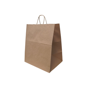 EMPORIUM TWIST HANDLE BAG, 14 X 9.84 X 15.5, KRAFT, 200 BAGS by Solupac