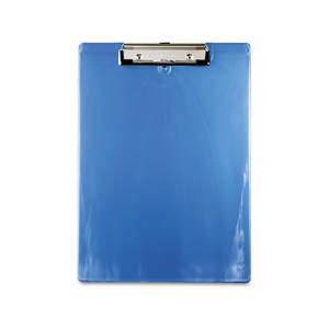 RECYCLED PLASTIC CLIPBOARD, 0.5" CLIP CAPACITY, HOLDS 8.5 X 11 SHEETS, ICE BLUE by Saunders