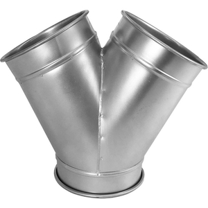 QF Y BRANCH 30 DEGREE 16-16-16, 16" DIA, GALVANIZED STEEL by Nordfab LLC
