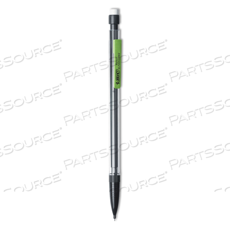 XTRA SMOOTH MECHANICAL PENCIL, 0.7 MM, HB (#2.5), BLACK LEAD, CLEAR BARREL by BIC