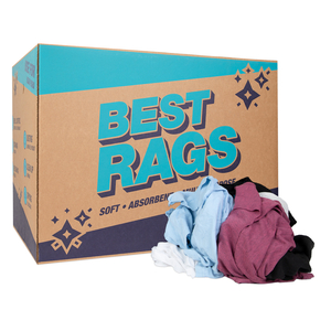 T-SHIRT RECLAIMED RAGS - COLORED - 50 LB BOX by Monarch Brands Inc.