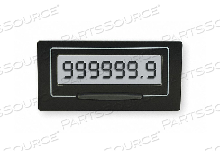 LCD HOUR METER SELF POWERED RECTANGULAR by ENM