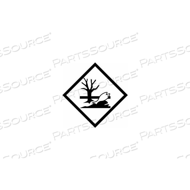 ENVIRONMENTAL HAZARD 4" X 4" - WHITE / BLACK by Decker Tape Products ENVIRONMENTAL HAZARD 4" X 4" - WHITE / BLACK by Decker Tape Products