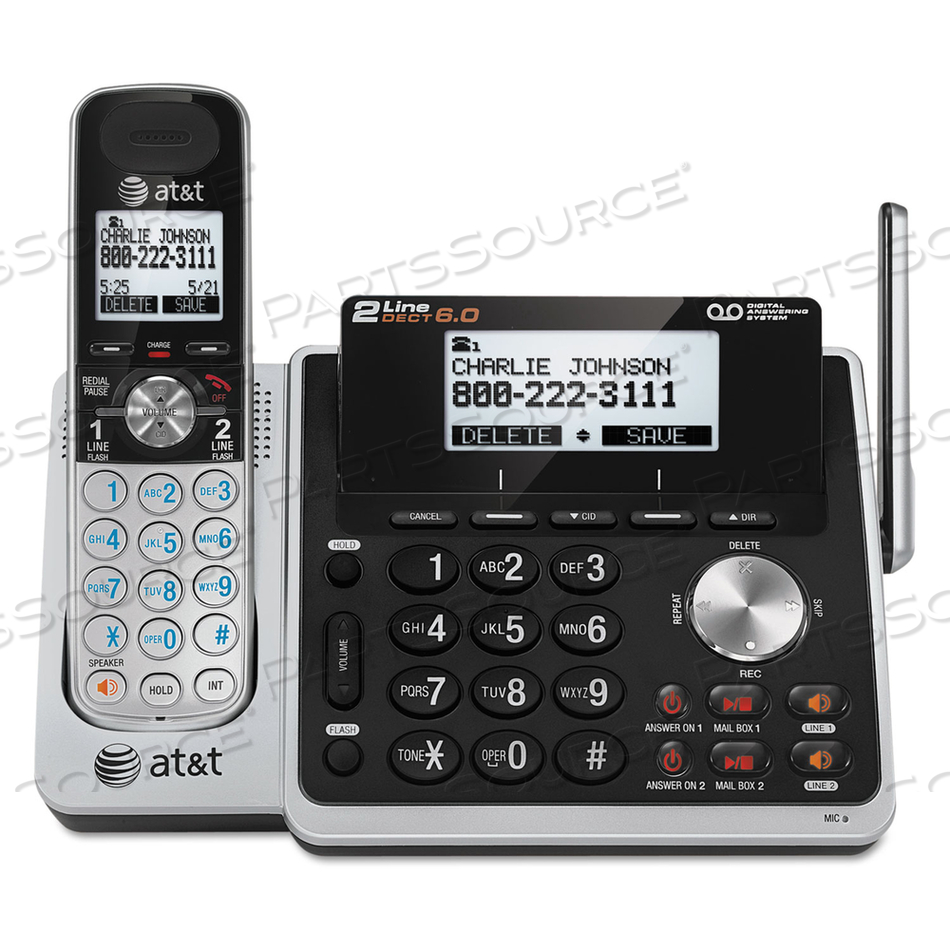 TL88102 CORDLESS DIGITAL ANSWERING SYSTEM, BASE AND HANDSET by AT&T TL88102 CORDLESS DIGITAL ANSWERING SYSTEM, BASE AND HANDSET by AT&T