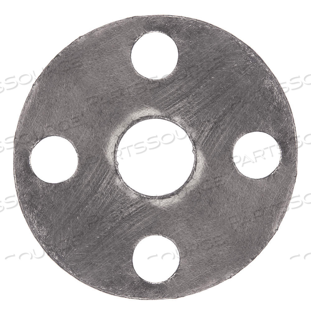 FULL FACE FLANGE GASKET, CLASS 150, GRAPHITE, 316 STAINLESS STEEL INSERT, FOR 2 1/2 IN PIPE, GRAY by USA Sealing, Inc