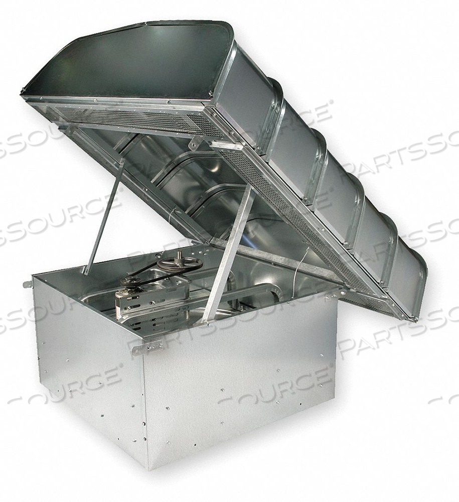 STEEL 35.4 DIA 38 H ROOF FAN W.MOTOR by DAYTON ELECTRIC MANUFACTURING CO