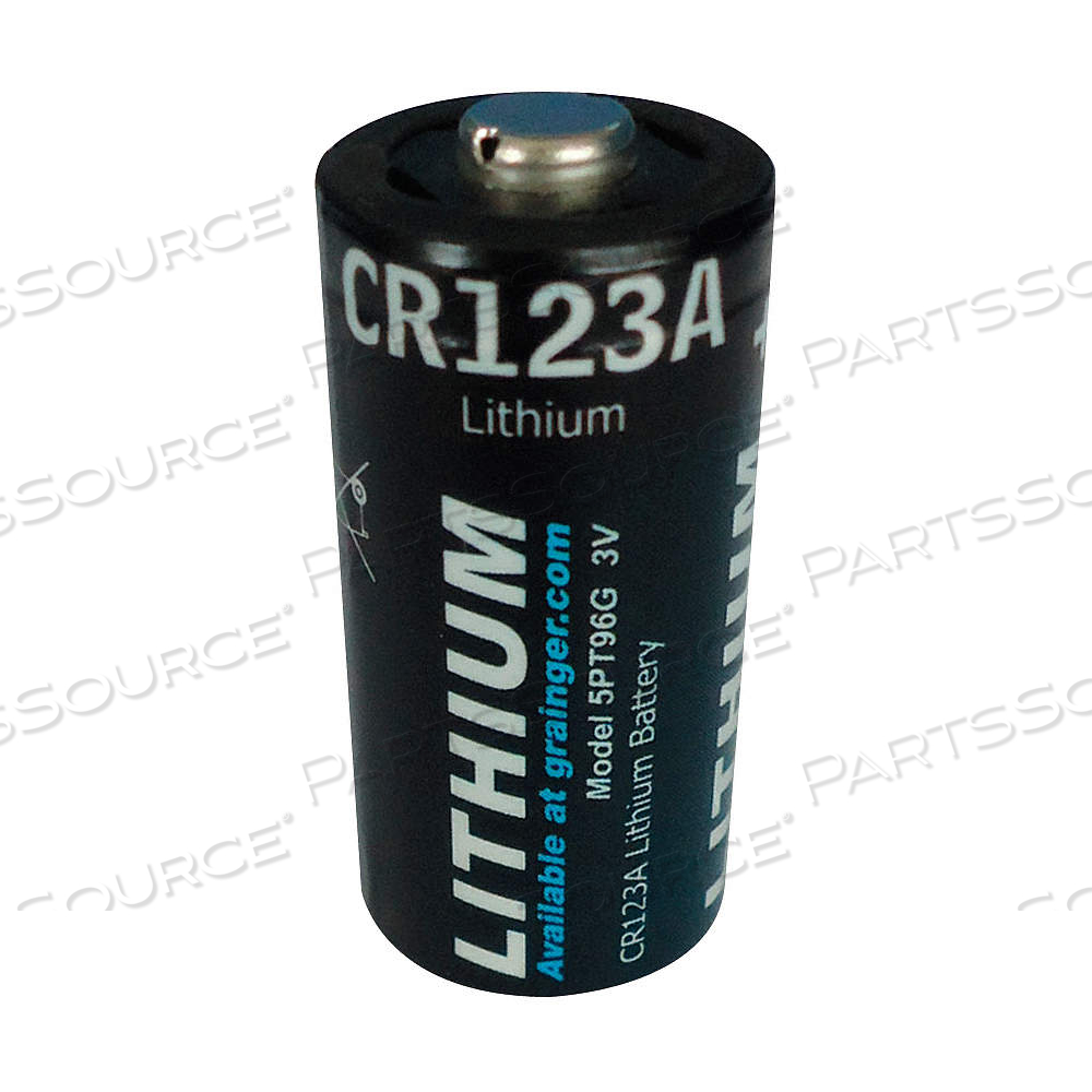 BATTERY, 123 BATTERY SIZE, LITHIUM, 1,500 MAH CAPACITY, 3V DC by Approved Vendor