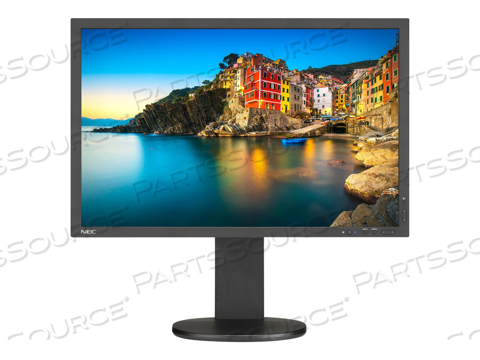 MULTISYNC MONITOR, 1920 X 1200, 25 W, BLACK, 1000:1, 24 IN, 21.9 IN X 14.9 TO 20.8 IN, 178 DEG VERTICAL, 178 DEG HORIZONTAL 