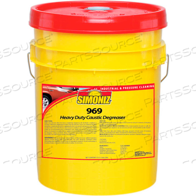 969 HEAVY DUTY CAUSTIC DEGREASER, 5 GALLON PAIL by Simoniz USA