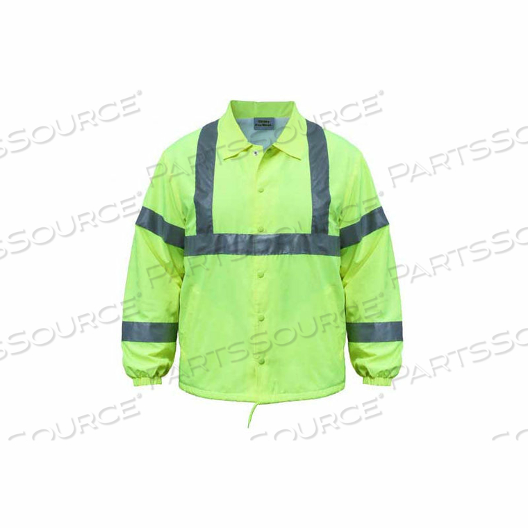 HI-VIS NYLON WINDBREAKER, ANSI CLASS 2, M, LIME 