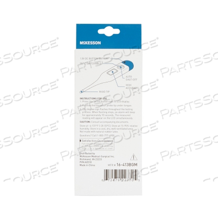 DIGITAL THERMOMETER (12 PER BOX) by McKesson DIGITAL THERMOMETER (12 PER BOX) by McKesson