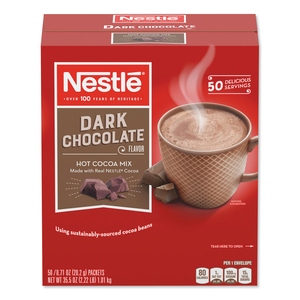 HOT COCOA MIX, DARK CHOCOLATE, 0.71 OZ, 50/BOX by Nestle