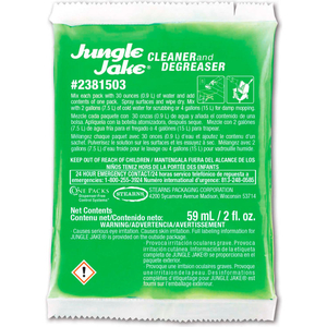 JUNGLE JAKE CLEANER DEGREASER - 2 OZ PACKS, 72 PACKS/CASE by Stearns Packaging Corporation JUNGLE JAKE CLEANER DEGREASER - 2 OZ PACKS, 72 PACKS/CASE by Stearns Packaging Corporation