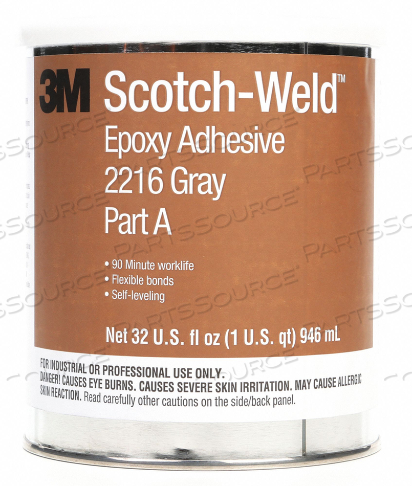 EPOXY ADHESIVE KIT 1 QT GRAY PK6 by 3M Consumer