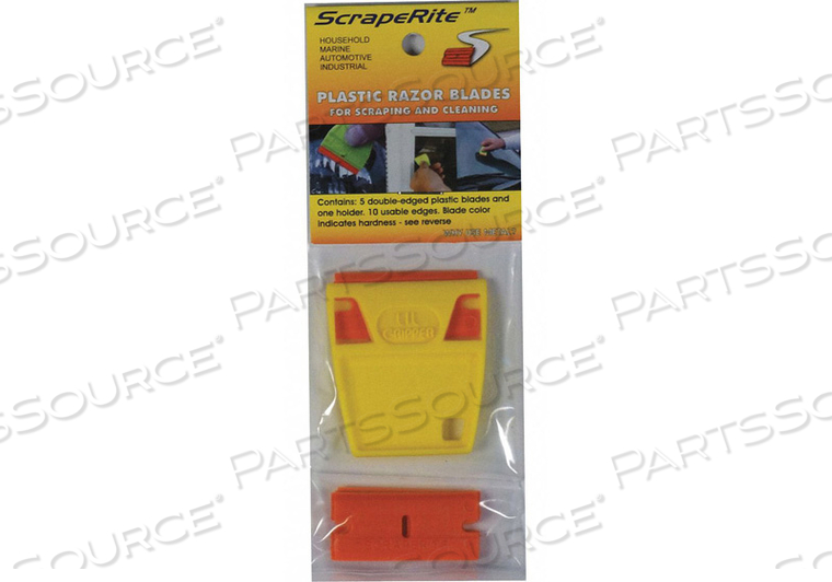 SCRAPER 2 IN L RAZOR BLADE PLASTIC by Hardline Products SCRAPER 2 IN L RAZOR BLADE PLASTIC by Hardline Products