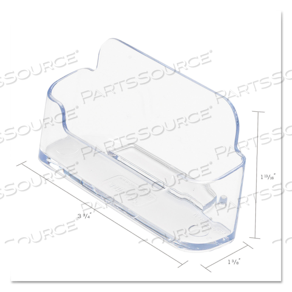 DESKTOP BUSINESS CARD HOLDER, PLASTIC, 1/PK by Deflecto
