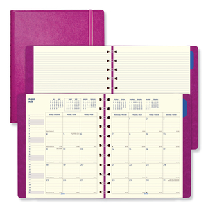 SOFT TOUCH 17-MONTH PLANNER, 10.88 X 8.5, FUCHSIA COVER, 17-MONTH (AUG TO DEC): 2022 TO 2023 by Filofax