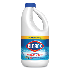 REGULAR BLEACH WITH CLOROMAX TECHNOLOGY, 43 OZ BOTTLE, 6/CARTON by Clorox