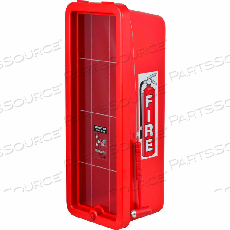 CHIEF PLASTIC FIRE EXTINGUISHER CABINET, FITS 10 LBS. EXTINGUISHER, RED by Cato CHIEF PLASTIC FIRE EXTINGUISHER CABINET, FITS 10 LBS. EXTINGUISHER, RED by Cato