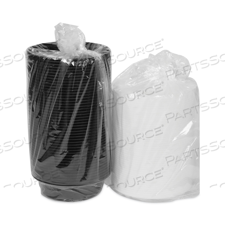 NEWSPRING VERSATAINER MICROWAVABLE CONTAINERS, 16 OZ, 6" DIAMETER, BLACK/CLEAR, PLASTIC by Pactiv NEWSPRING VERSATAINER MICROWAVABLE CONTAINERS, 16 OZ, 6" DIAMETER, BLACK/CLEAR, PLASTIC by Pactiv