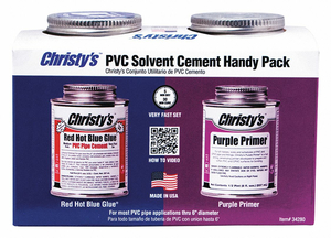 PRIMER BLUE GLUE AND PURPLE PRIMER 8 OZ. by Christy's