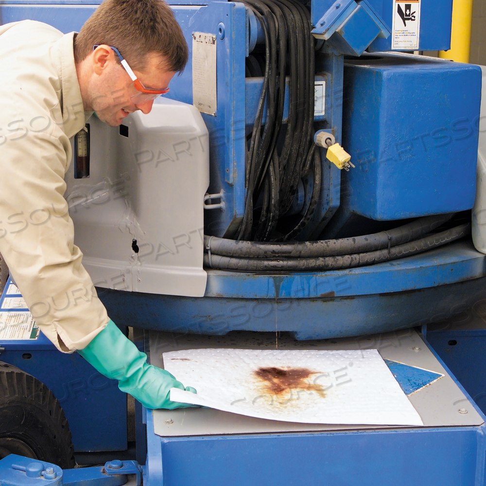 PIG OIL-ONLY ABSORBENT MAT PAD IN DISPENSER BOX by New Pig Corporation PIG OIL-ONLY ABSORBENT MAT PAD IN DISPENSER BOX by New Pig Corporation