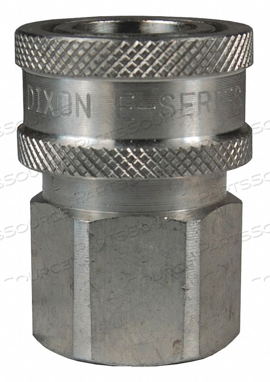 E-SERIES FEMALE NPT 1/2 PLUG 1/2 SS by Dixon Valve and Coupling