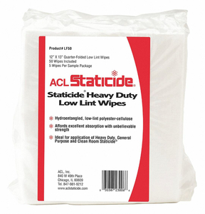 DRY WIPE 12 X 13 WHITE by ACL Staticide