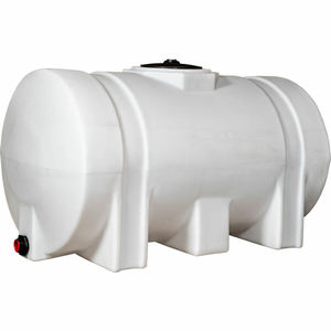 ROMOTECH 325 GALLON PLASTIC STORAGE TANK - ROUND WITH LEG SUPPORTS by Rotational Molding Technologies Inc. ROMOTECH 325 GALLON PLASTIC STORAGE TANK - ROUND WITH LEG SUPPORTS by Rotational Molding Technologies Inc.