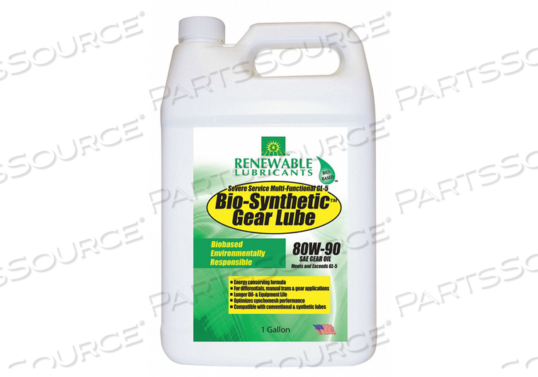 GEAR OIL BIO-SYNTHETIC 1 GAL. 80W90 by Renewable Lubricants GEAR OIL BIO-SYNTHETIC 1 GAL. 80W90 by Renewable Lubricants