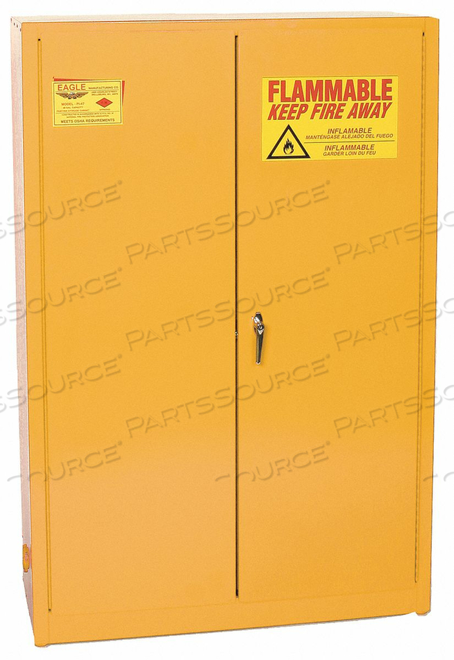 PAINTS AND INKS CABINET 60 GAL. YELLOW by Eagle