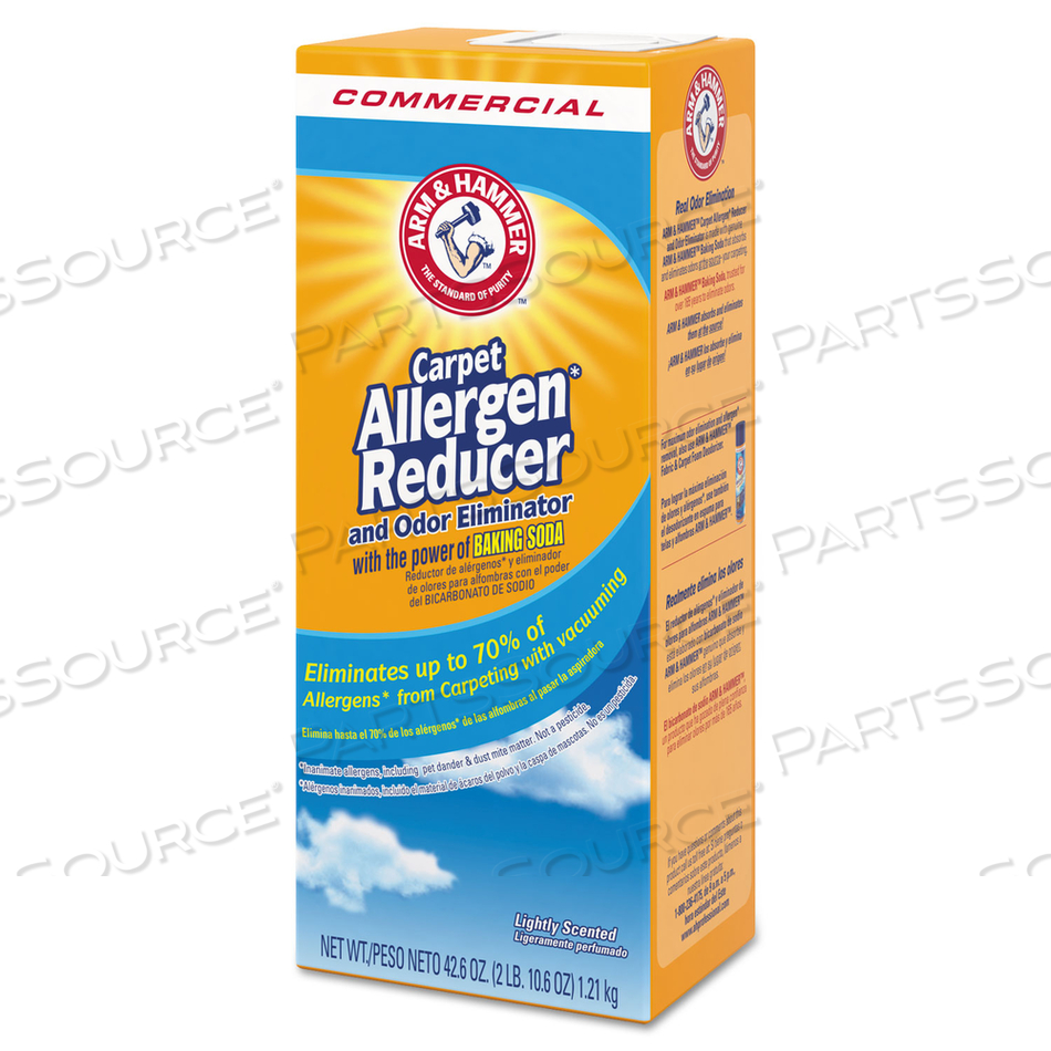 CARPET AND ROOM ALLERGEN REDUCER AND ODOR ELIMINATOR, 42.6 OZ SHAKER BOX by Arm And Hammer
