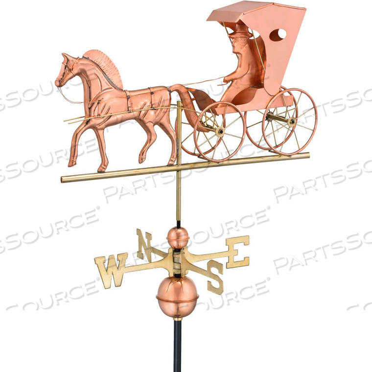 COUNTRY DOCTOR WEATHERVANE, POLISHED COPPER 