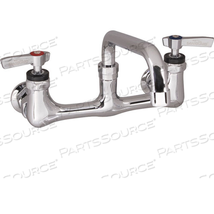 FAUCET, 8"WALL, 8"SPT, LEADFREE 