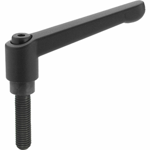 ZINC DIE CAST ADJUSTABLE LEVER W/ STEEL COMPONENTS - M10 X 32MM STUD by J.W. Winco
