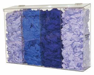 BULK DISPENSER 4 COMPARTMENTS CLEAR by Bowman