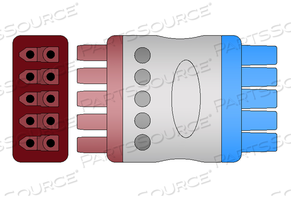 5 LEAD 29" V2/V6 PINCH LEADWIRE 