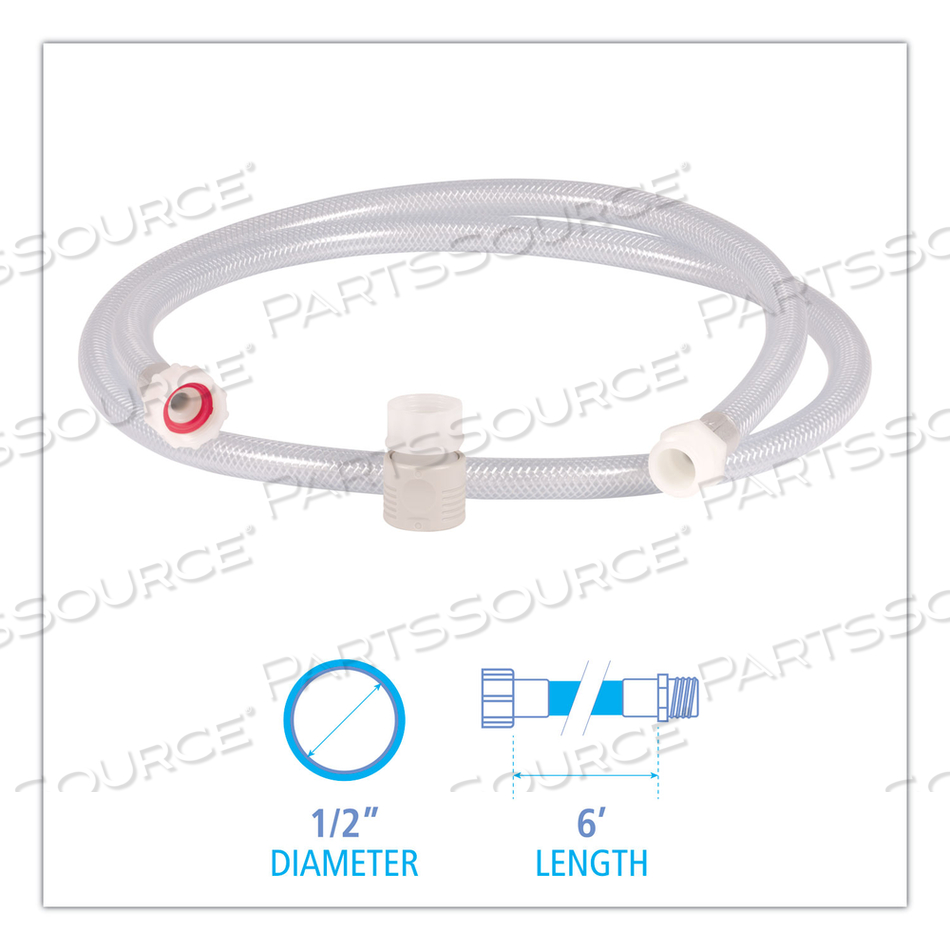 PDC HOSE KIT, 0.5" HOSE DIAMETER, 0.5" X 6 FT, CLEAR/GREEN by Boardwalk PDC HOSE KIT, 0.5" HOSE DIAMETER, 0.5" X 6 FT, CLEAR/GREEN by Boardwalk