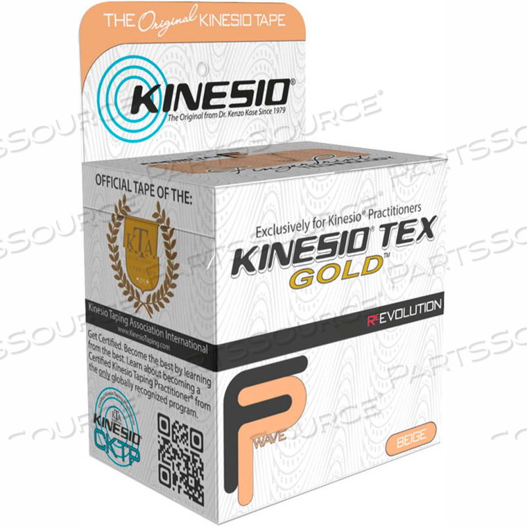 KINESIO TAPE, TEX GOLD FP, 2" X 5.5 YDS, BEIGE, 6 ROLLS by Fabrication Enterprises