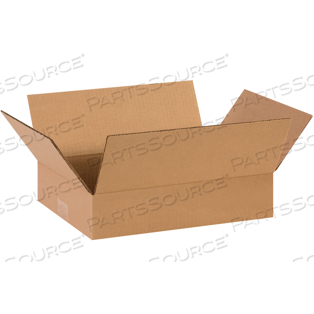 FLAT CORRUGATED BOXES, 14" X 10" X 3", KRAFT, 25/BUNDLE by BOX Partners (Box Acquisitions, LLC)