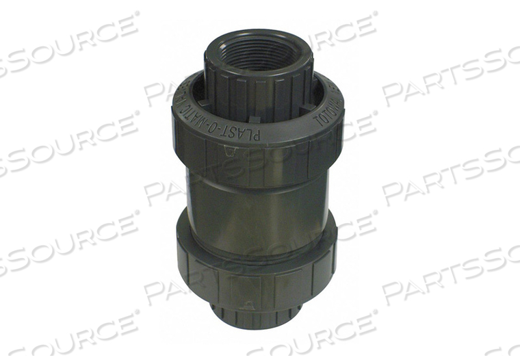 DISC CHECK VALVE PVC 2 FNPT X SOCKET by Plast-O-Matic
