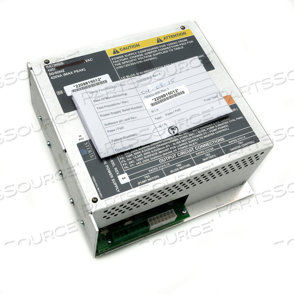 POWER SUPPLY/CHARGER, 100V VOLTAGE RATING, FOR 4085 5085 SRT/5085 OT 1000 SERIES CMAX SURGICAL TABLE by STERIS Corporation