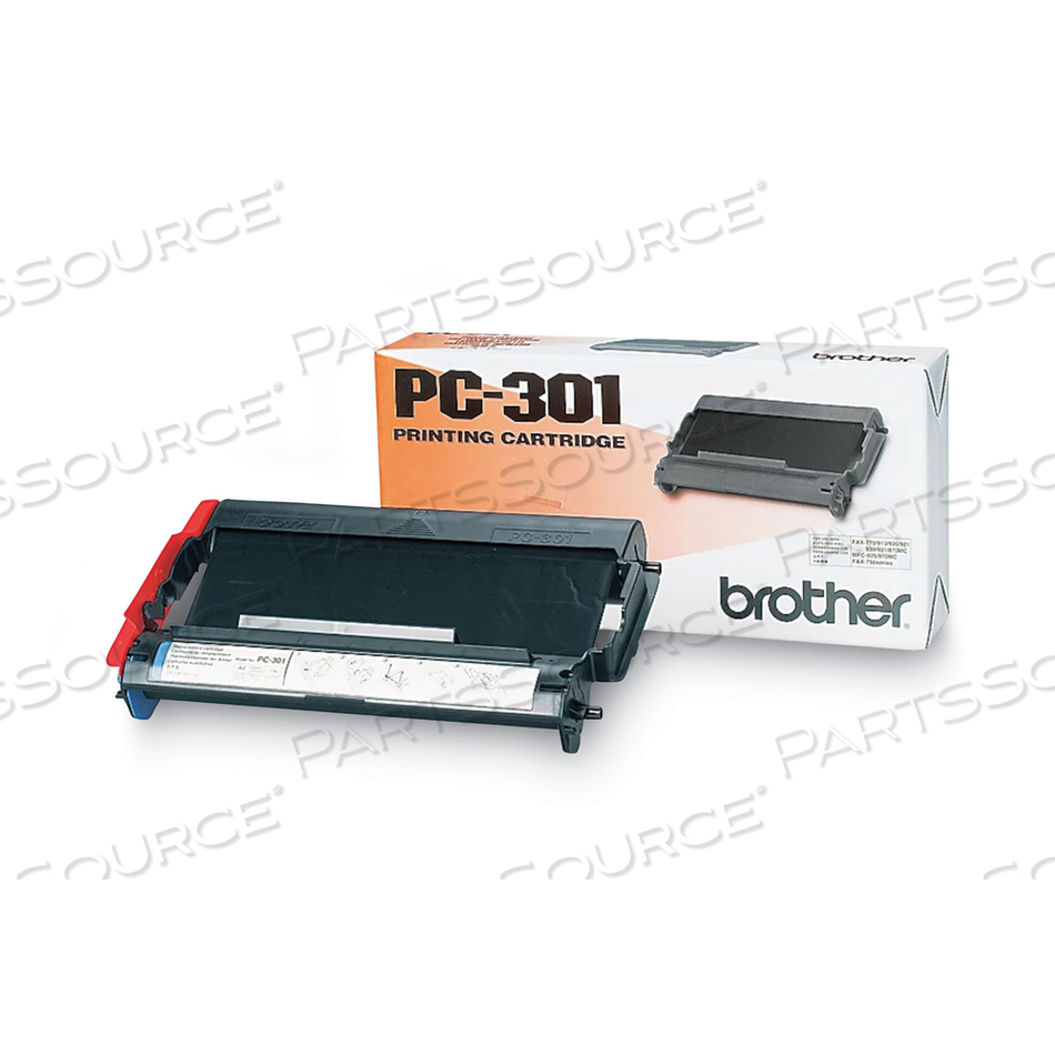 PC-301 THERMAL TRANSFER PRINT CARTRIDGE, 250 PAGE-YIELD, BLACK by Brother