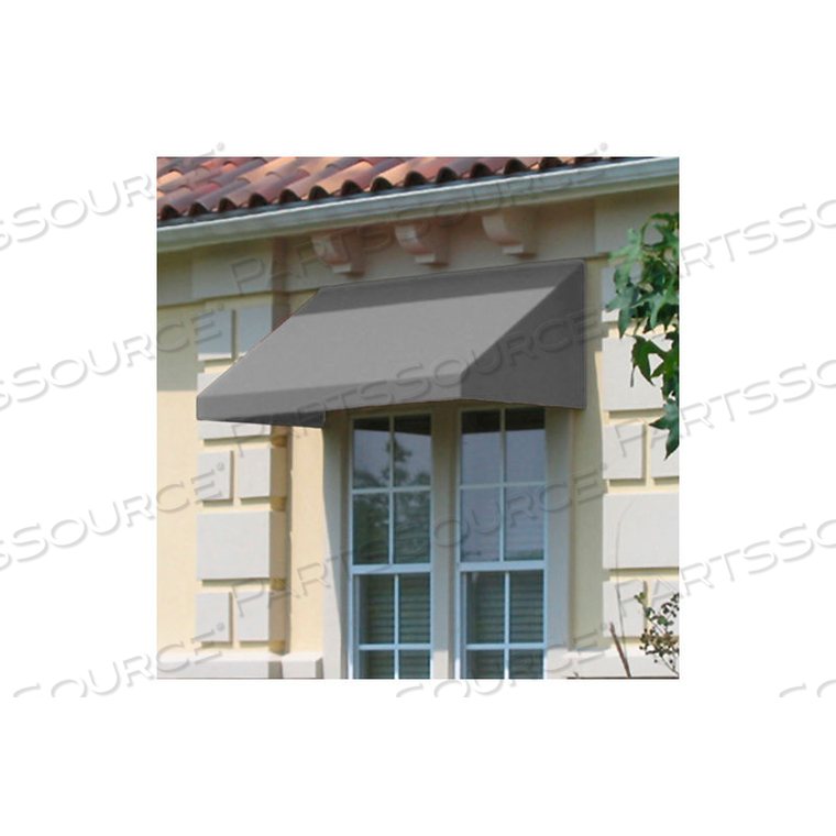 WINDOW/ENTRY AWNING 5' 4 -1/2"W X 4'D X 4' 8"H GRAY by Awntech