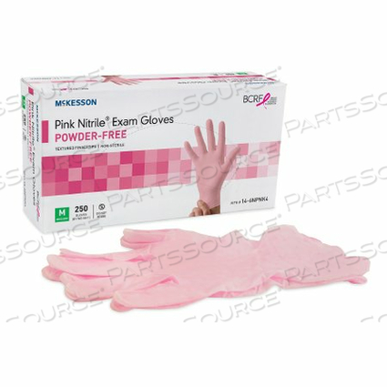 PINK NITRILE® GLOVES, LARGE (250 PER BOX) by McKesson