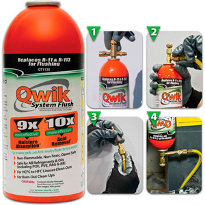 QWIK SYSTEM FLUSH ORANGE QT1130 - 1 LB. AEROSOL CONTAINER by Qwikproducts