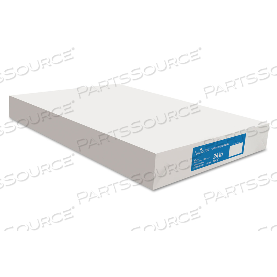 PLATINUM PAPER, 99 BRIGHT, 24 LB BOND WEIGHT, 12 X 18, WHITE, 500 SHEETS/REAM, 5 REAMS/CARTON 